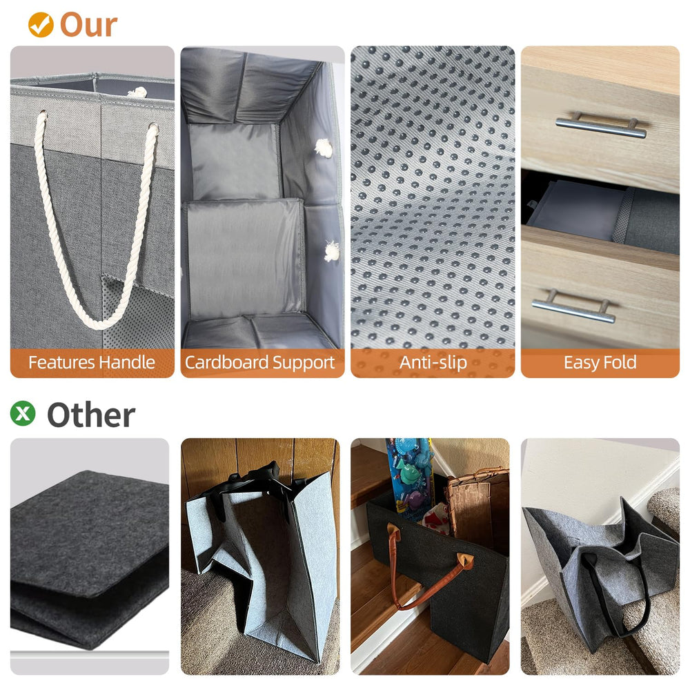 slcinwzdt panier plié rangeable dans un tiroir, gain de place instantané