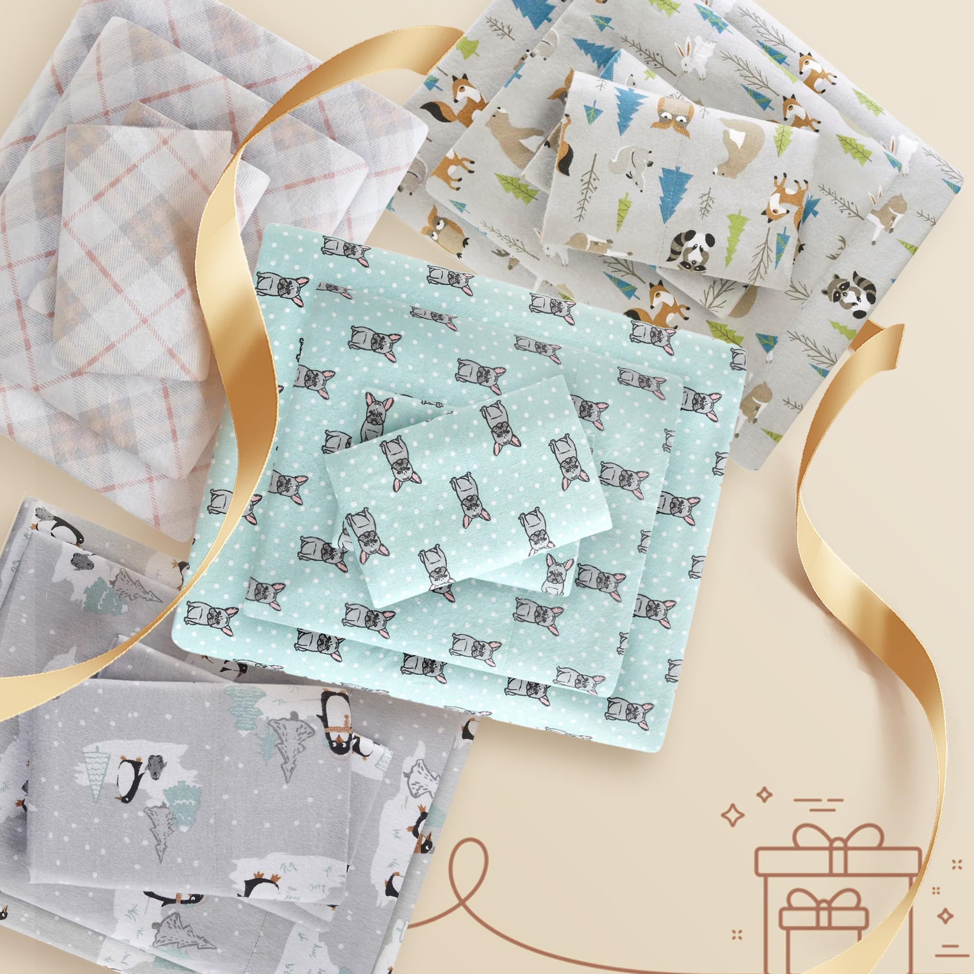Sleep Philosophy instructions d'entretien montrant lavage facile et conseils anti-peluches