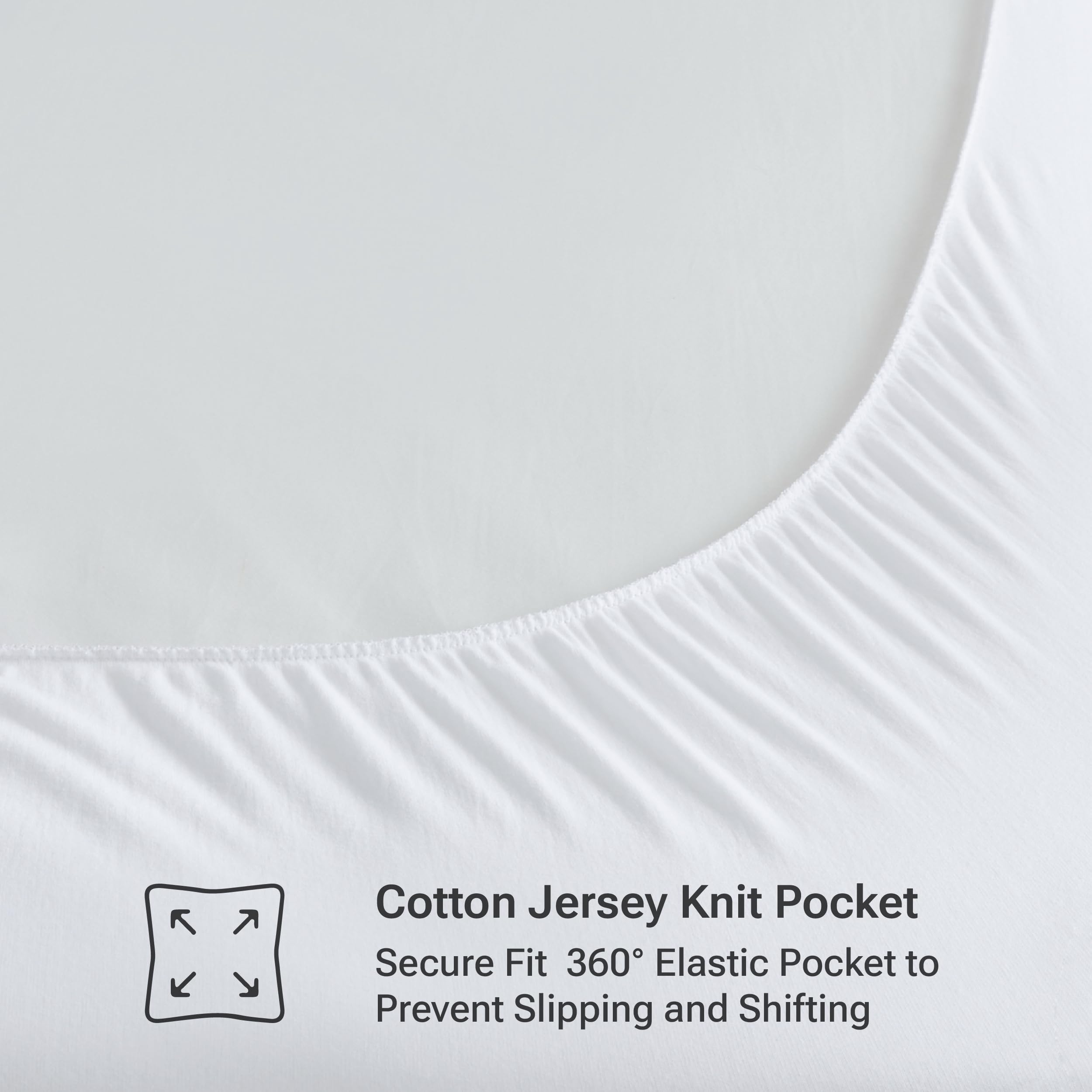Sleep Philosophy jupe extensible enfilée sécurisant le protège‑matelas
