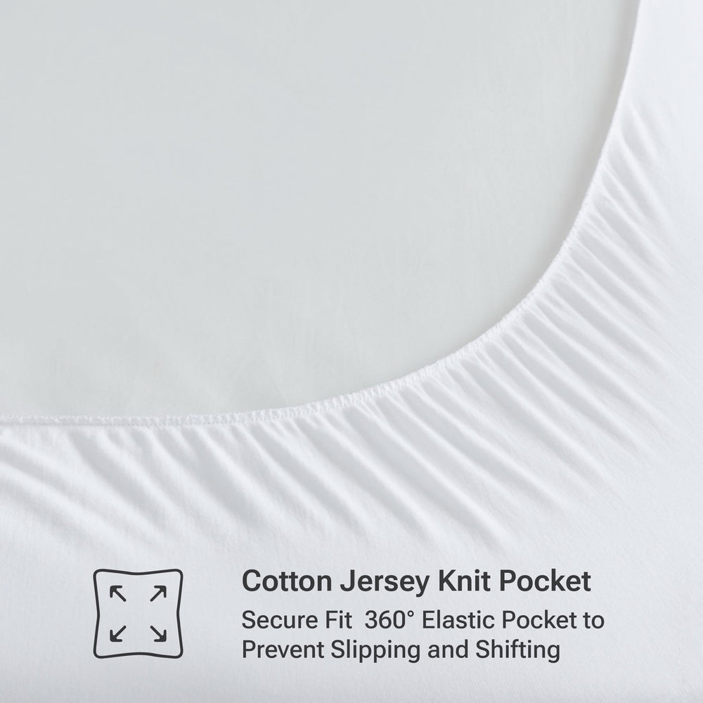 Sleep Philosophy jupe extensible enfilée sécurisant le protège‑matelas