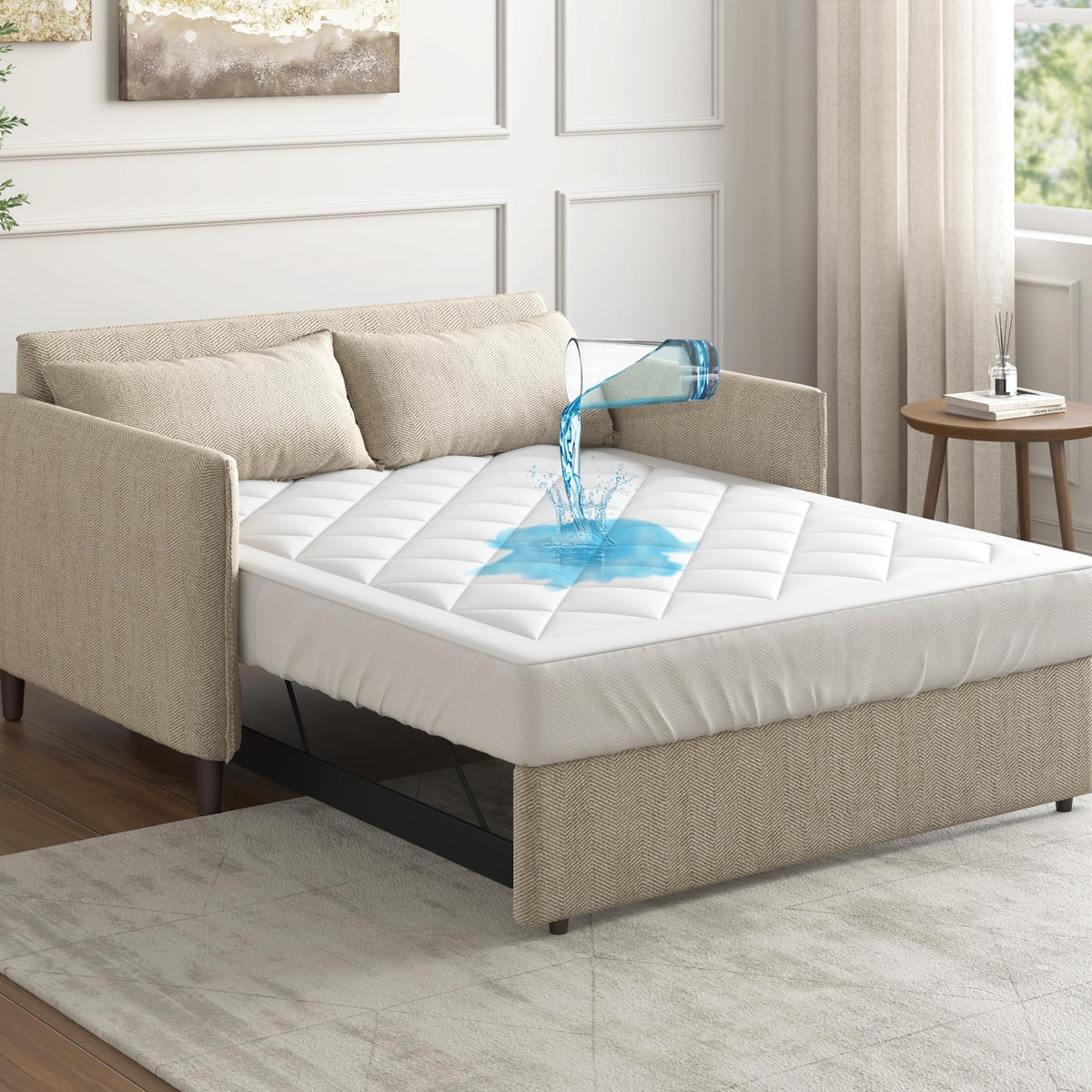 Sleep Philosophy face avant du protège-matelas pour confort et protection