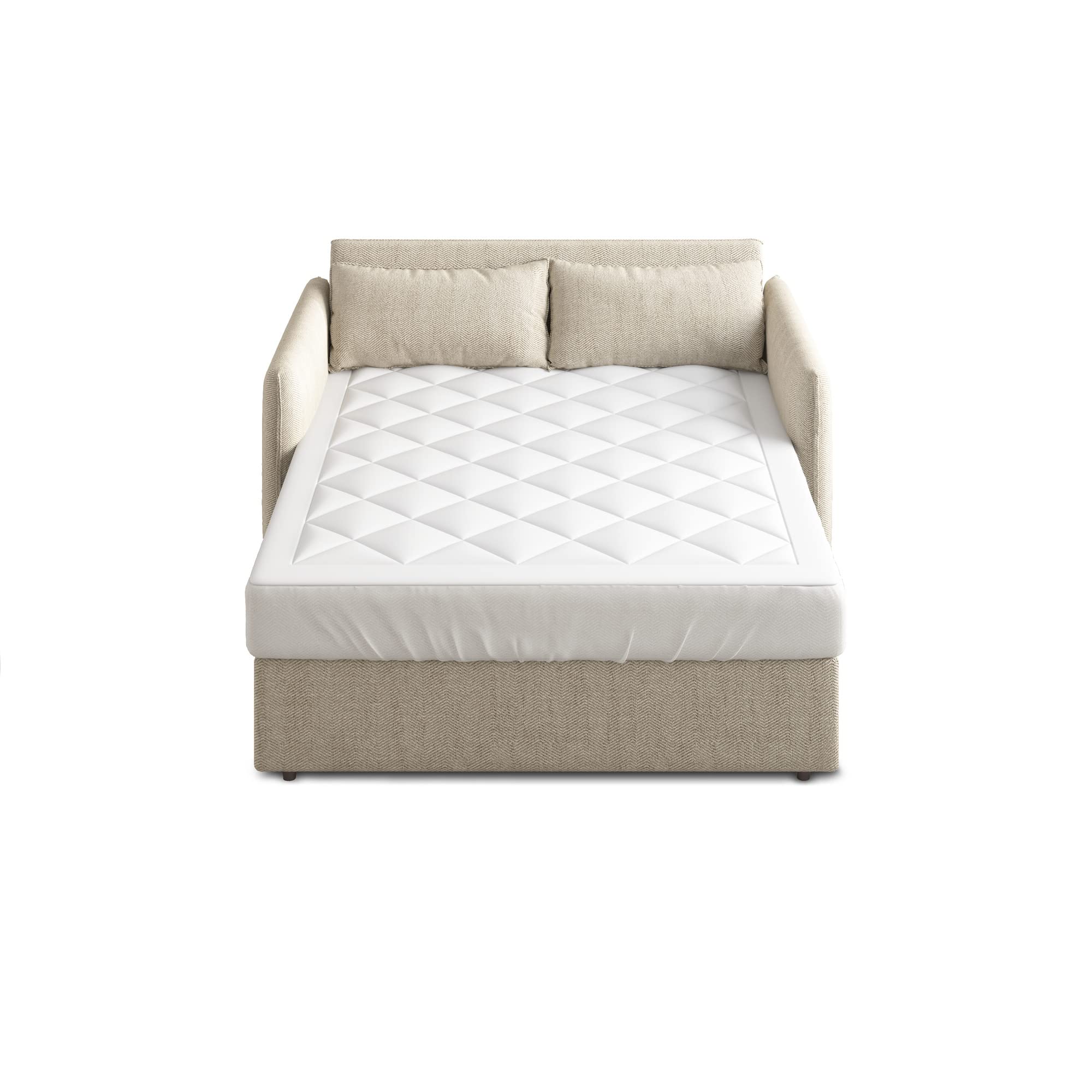 Sleep Philosophy texture du tissu montrée au toucher pour confort doux
