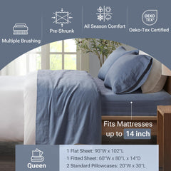 Sleep Philosophy taie d'oreiller couture soignée pour confort durable
