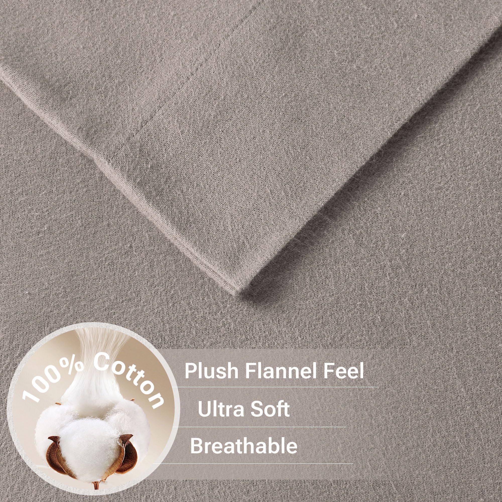 Sleep Philosophy gros plan flanelle montrant texture douce et chaleur