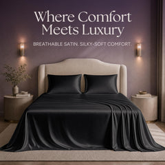 SLEEP SANCTUARY gros plan texture satin doux et lisse bénéfique