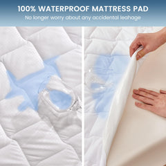 SLEEP ZONE gros plan tissu matelassé pour confort et réduction du glissement