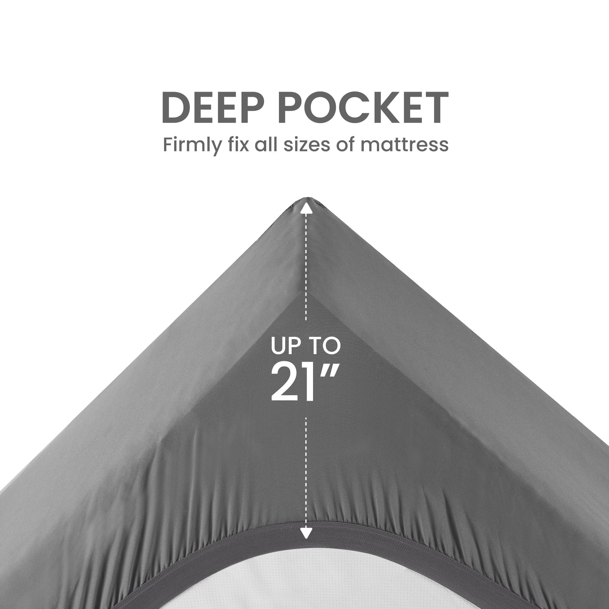 SLEEP ZONE surmatelas installé sur lit simple, apparence rafraîchissante