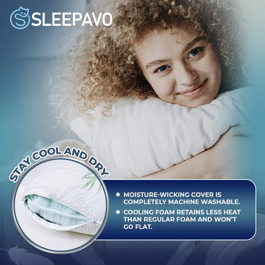 Sleepavo housse gros plan respirante apportant régulation d'humidité