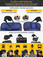 Sleeper Hold étui compact attaché à une valise pour transport facile