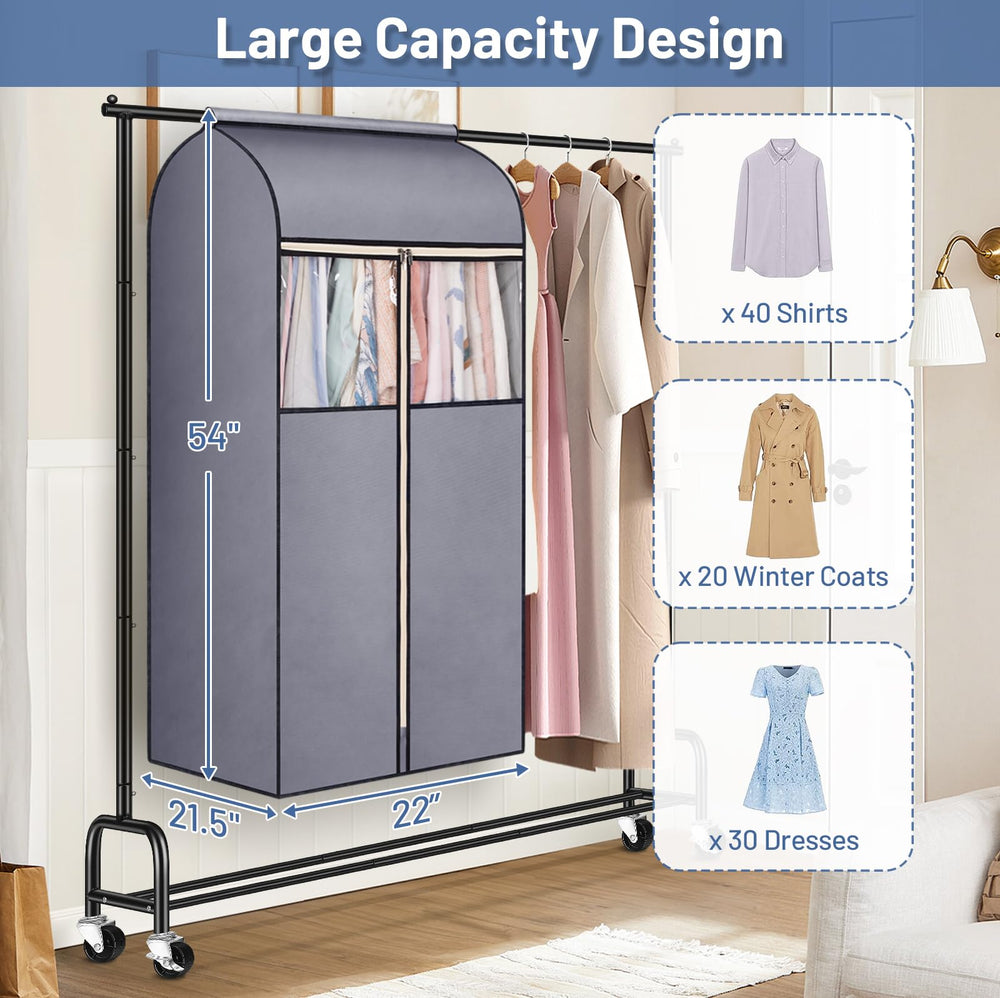 SLEEPING LAMB comparaison taille avec vêtements suspendus pour capacité