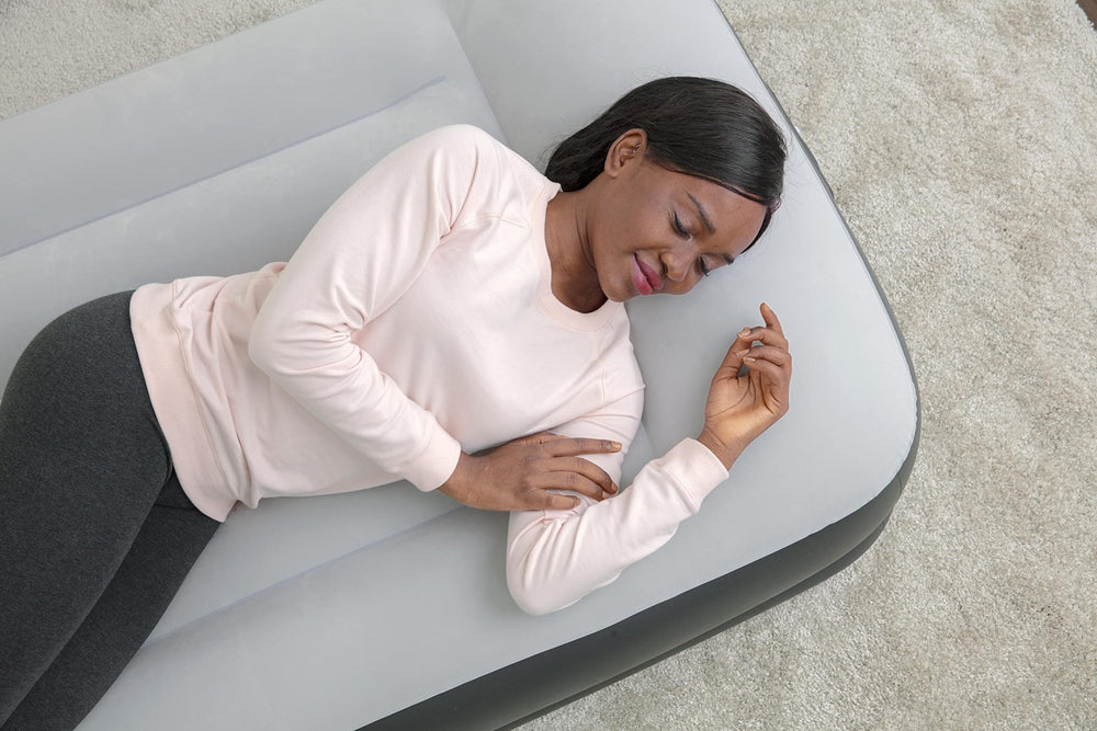 SLEEPLUX matelas installé chambre d'amis pour couchage d'appoint confortable