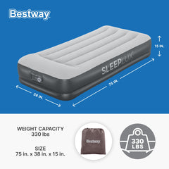 SLEEPLUX pompe intégrée côté latéral pour gonflage rapide et pratique