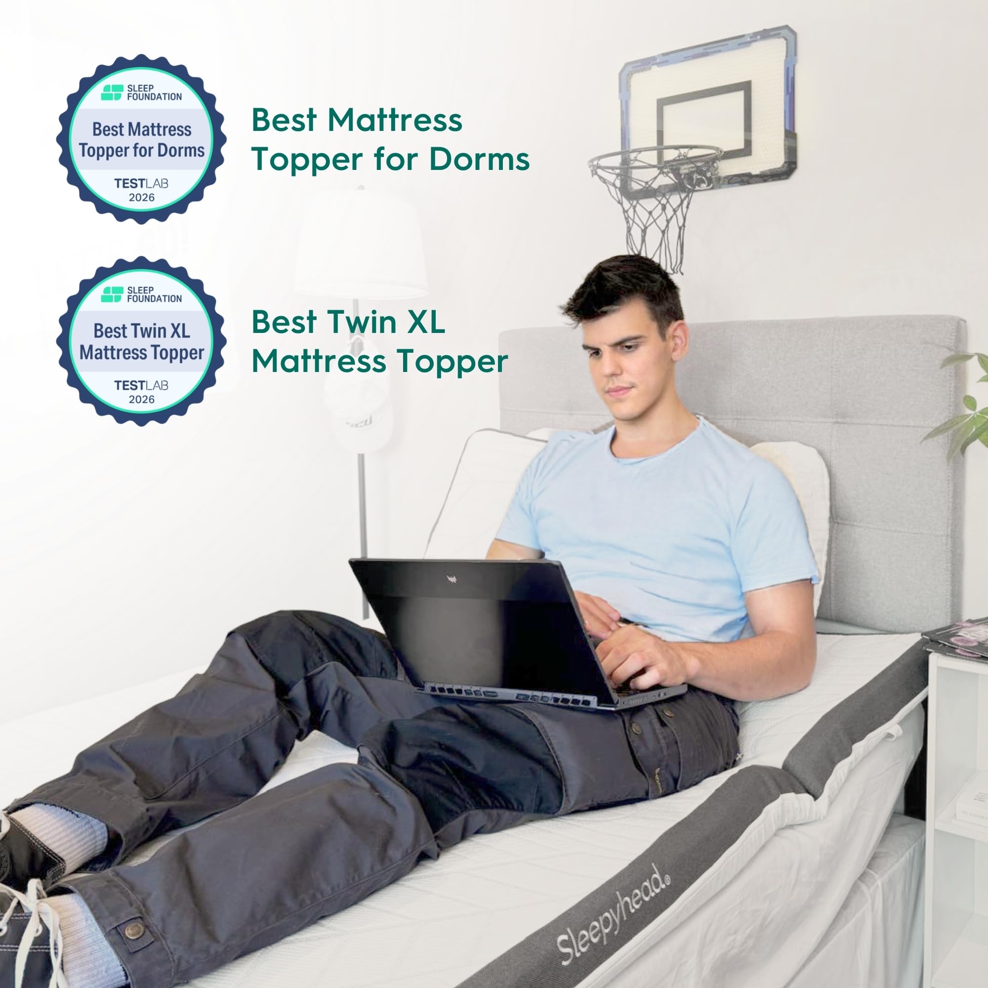 Sleepyhead sangles d'angle et base antidérapante pour maintien sûr