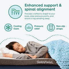 Sleepyhead surmatelas installé dans dortoir montrant soutien étudiant