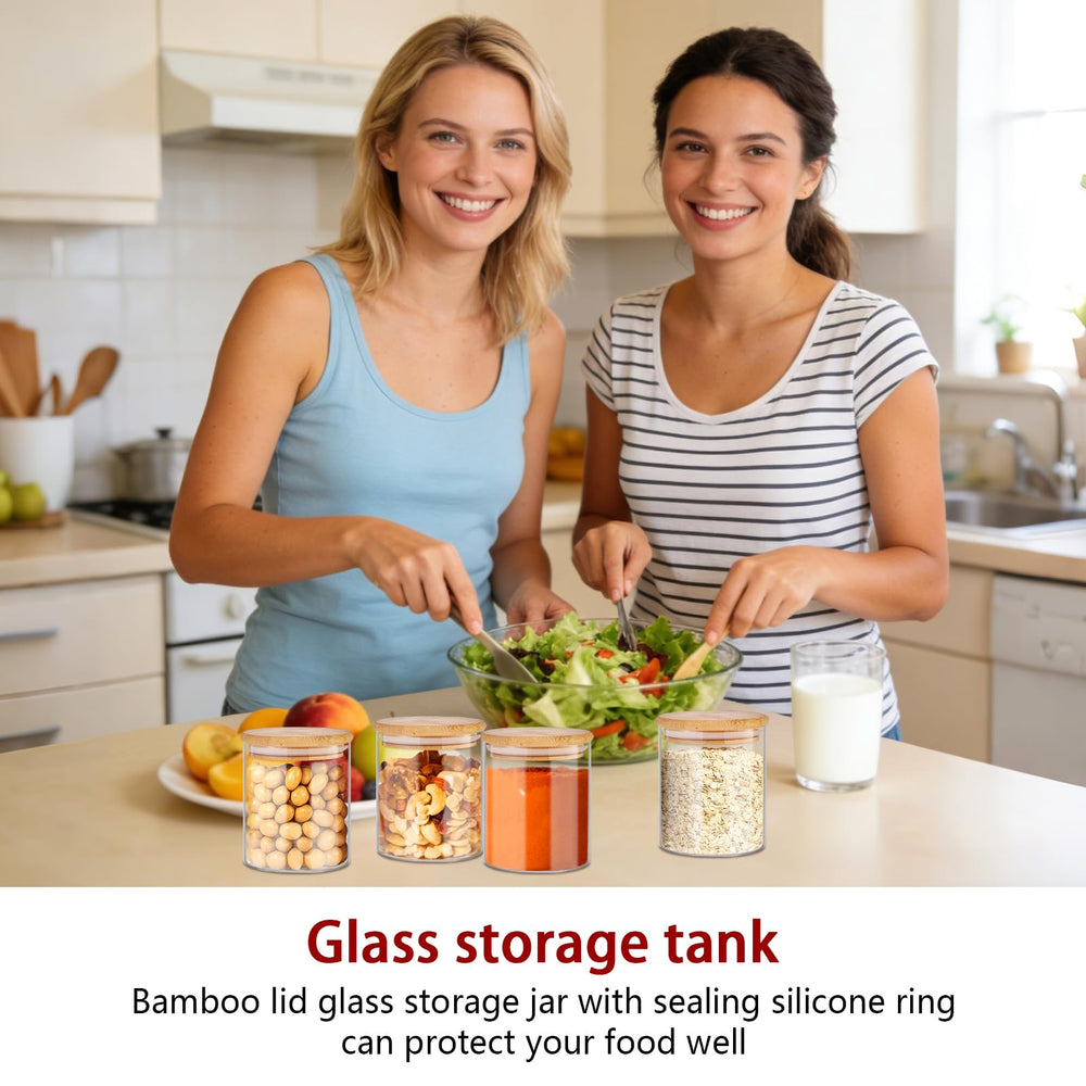 SLifeJars mise en scène cuisine avec bocaux empilés, esthétique pratique