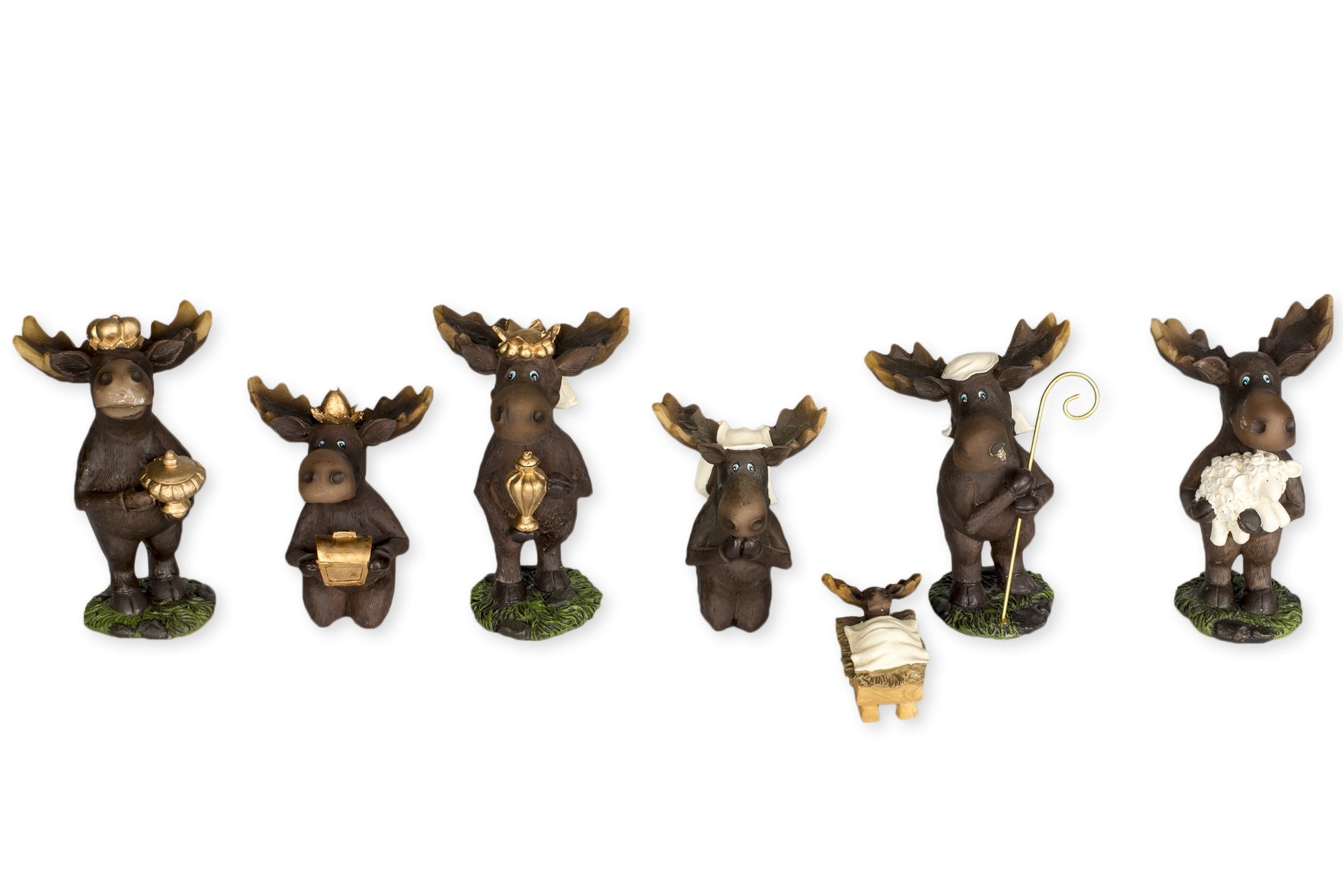 Slifka Sales Co. figurines devant paquet cadeau, présentation prête à offrir