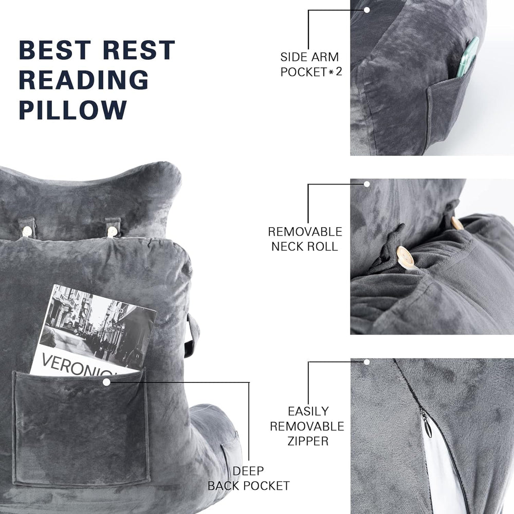 SLIGUY coussin utilisé au lit pour lecture confortable et stable