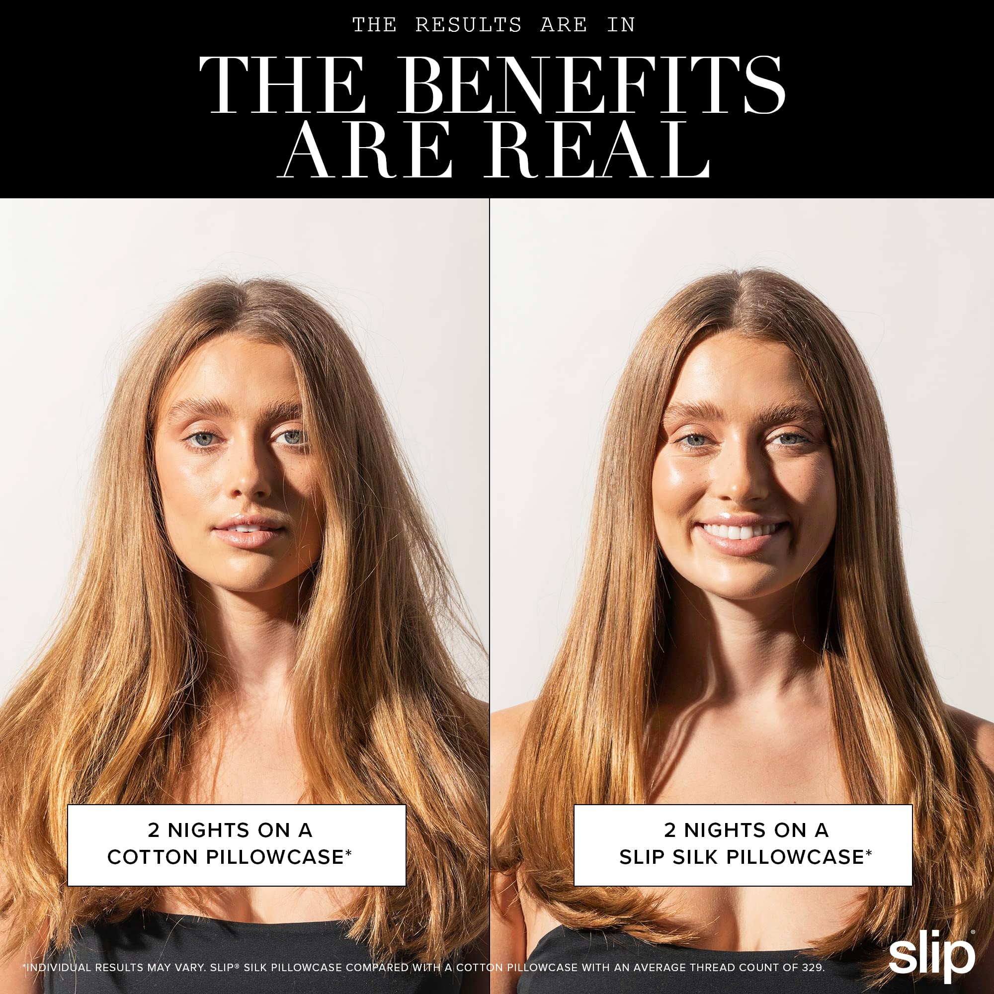 SLIP surface de la taie illustrant glissement réduit des cheveux