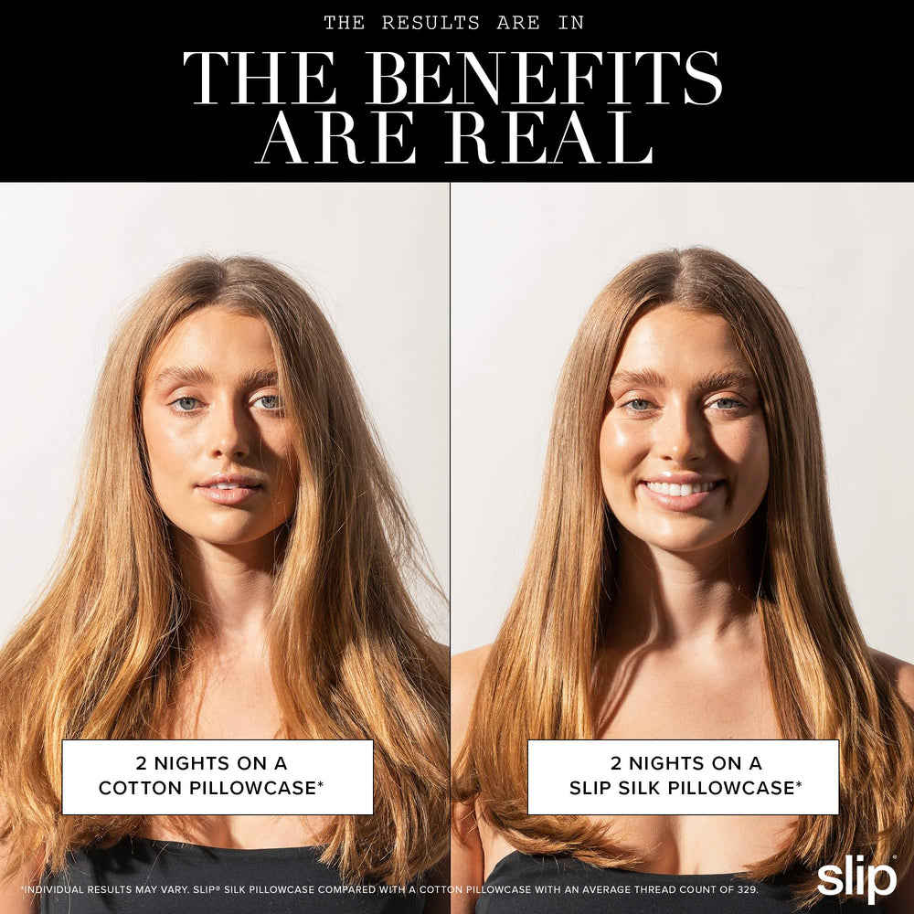 SLIP surface de la taie illustrant glissement réduit des cheveux