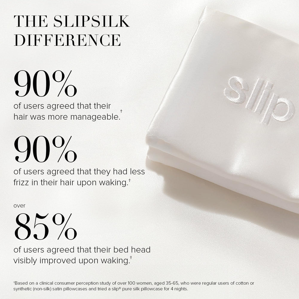 SLIP texture et reflet de la soie mettant en valeur brillance naturelle