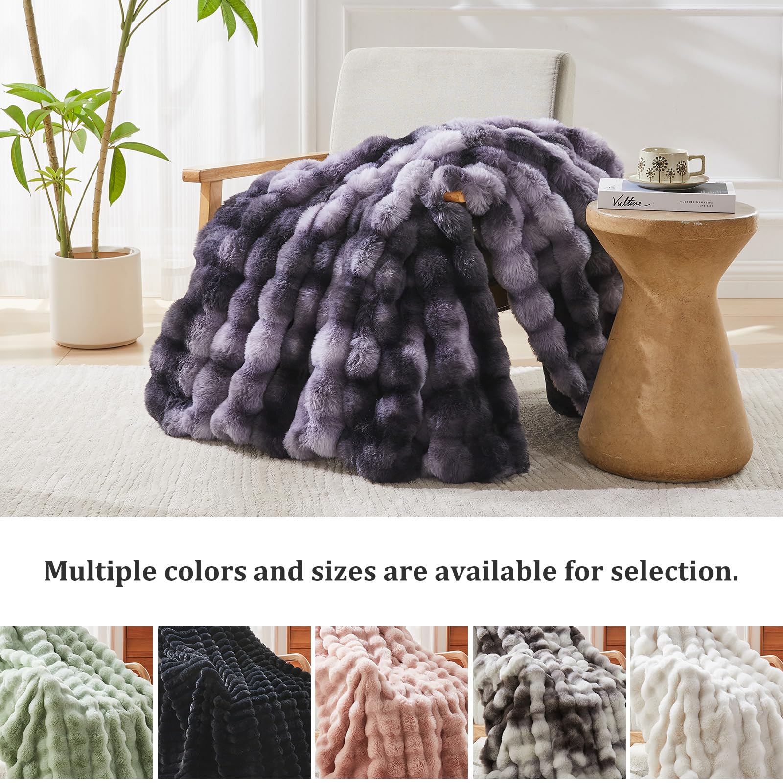 SLIVERY&CHAVALIER plaid présenté en emballage cadeau, idée cadeau prête à offrir
