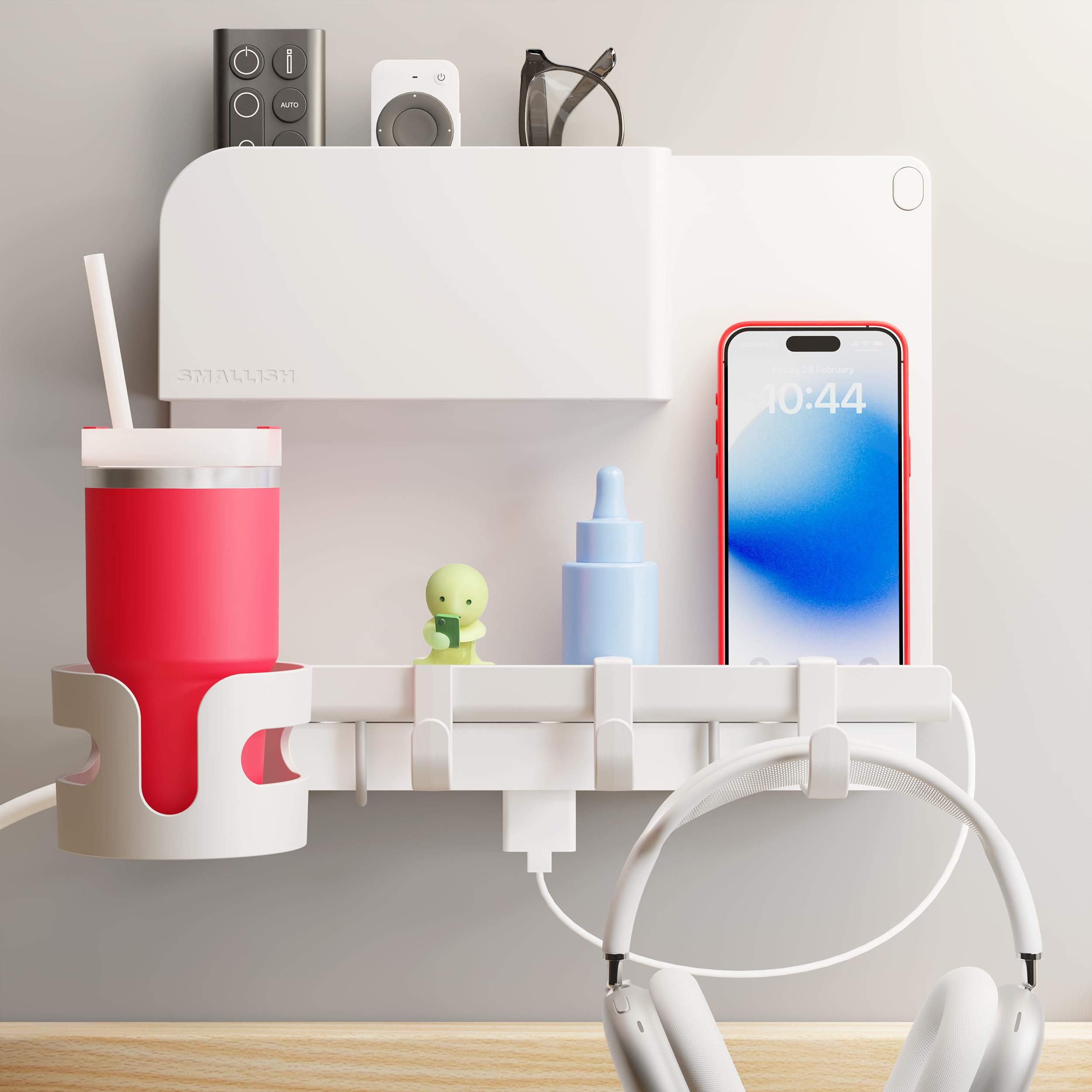 Smallish Wallshelfie vue face avant, rangement moderne et gain d'espace