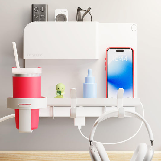Smallish produit face avant blanc, rangement compact et élégant