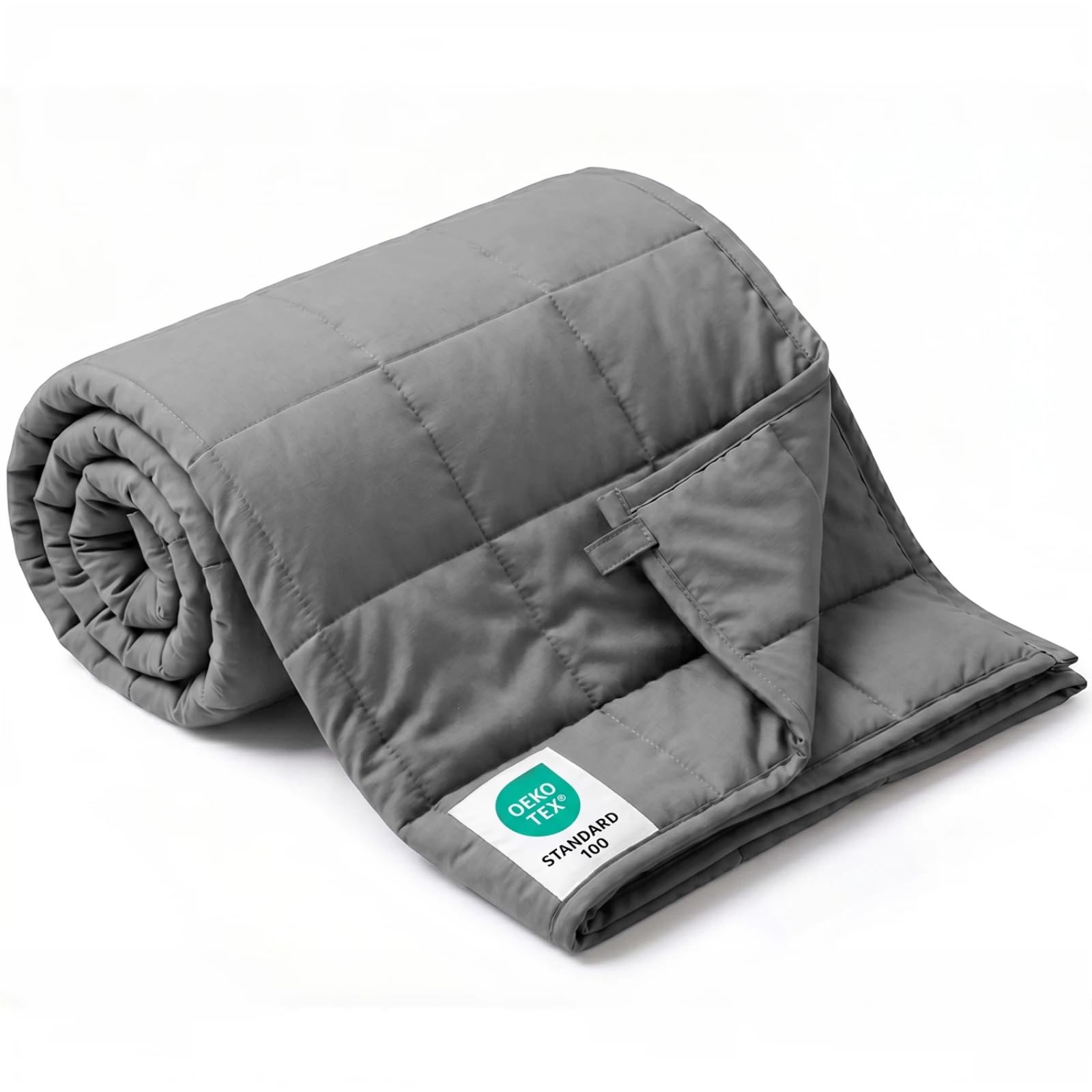 Smart Queen vue face avant de la couverture gris montrant la finition et confort