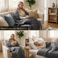 Smart Queen couverture en usage sur lit pour nuit plus stable