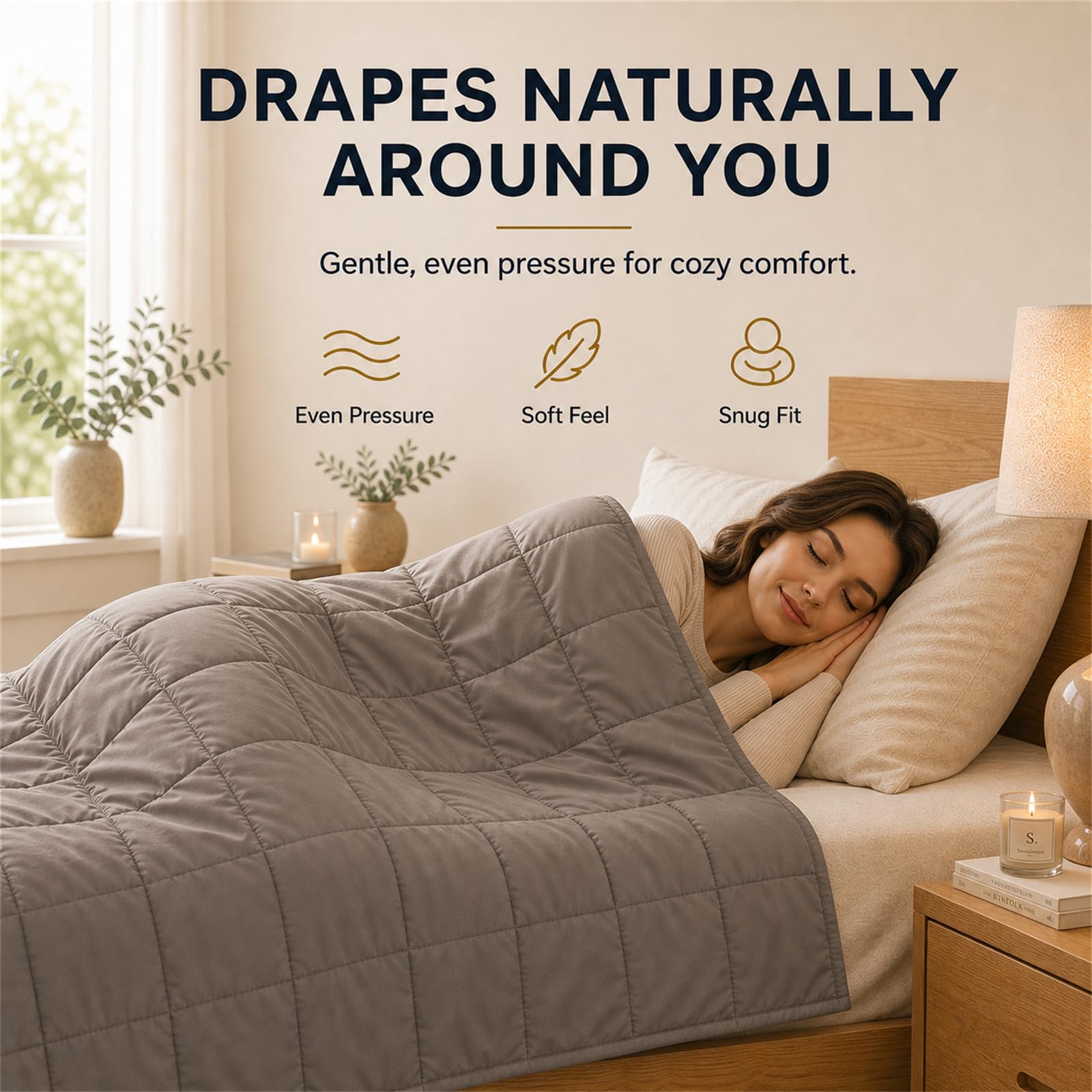 Smart Queen utilisée sur canapé pour relaxation et sensation apaisante