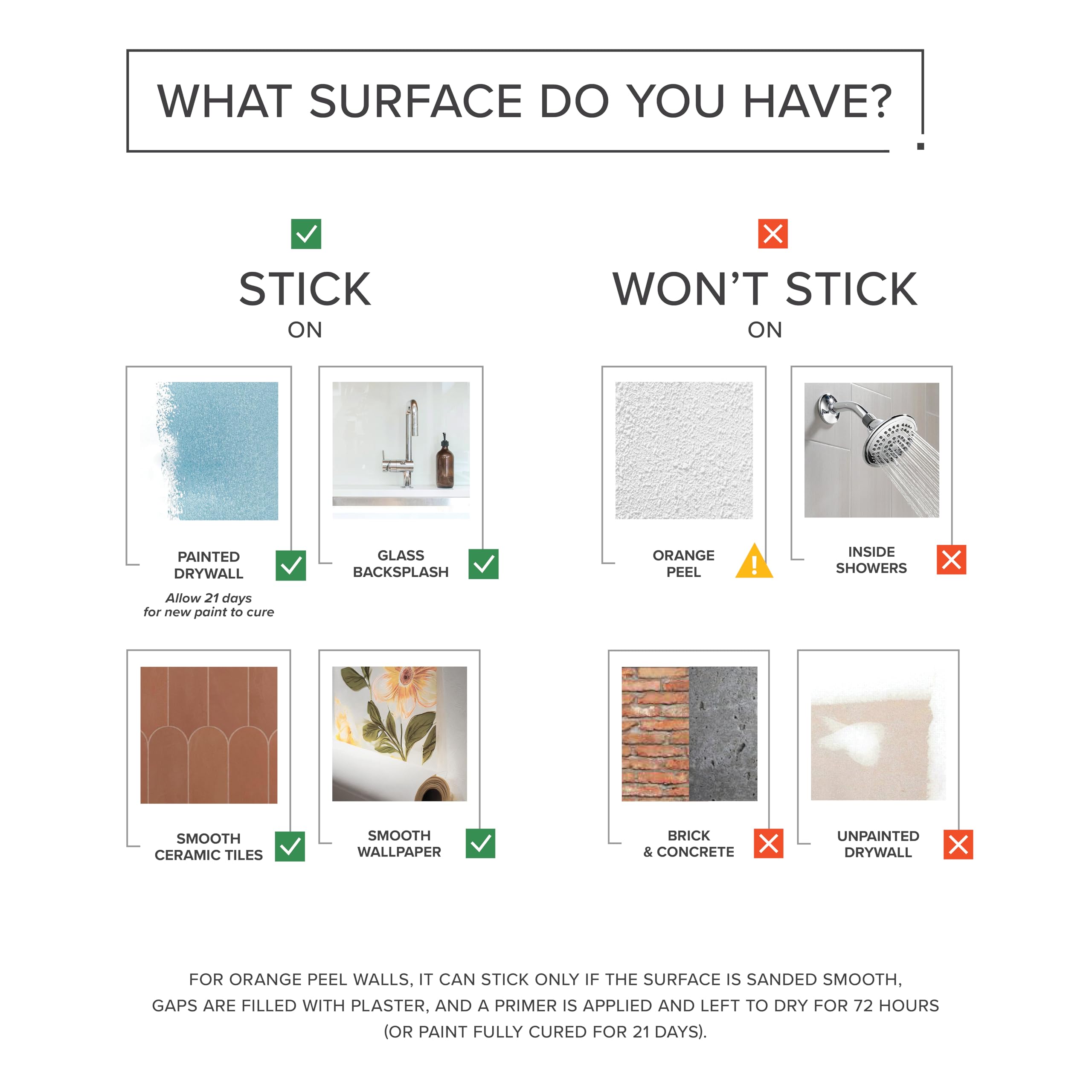 Smart Tiles emballage et notice incluses, pose guidée pour résultat pro