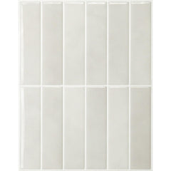 Smart Tiles vue avant du paquet montrant le motif Stacked White & Grey, installation rapide