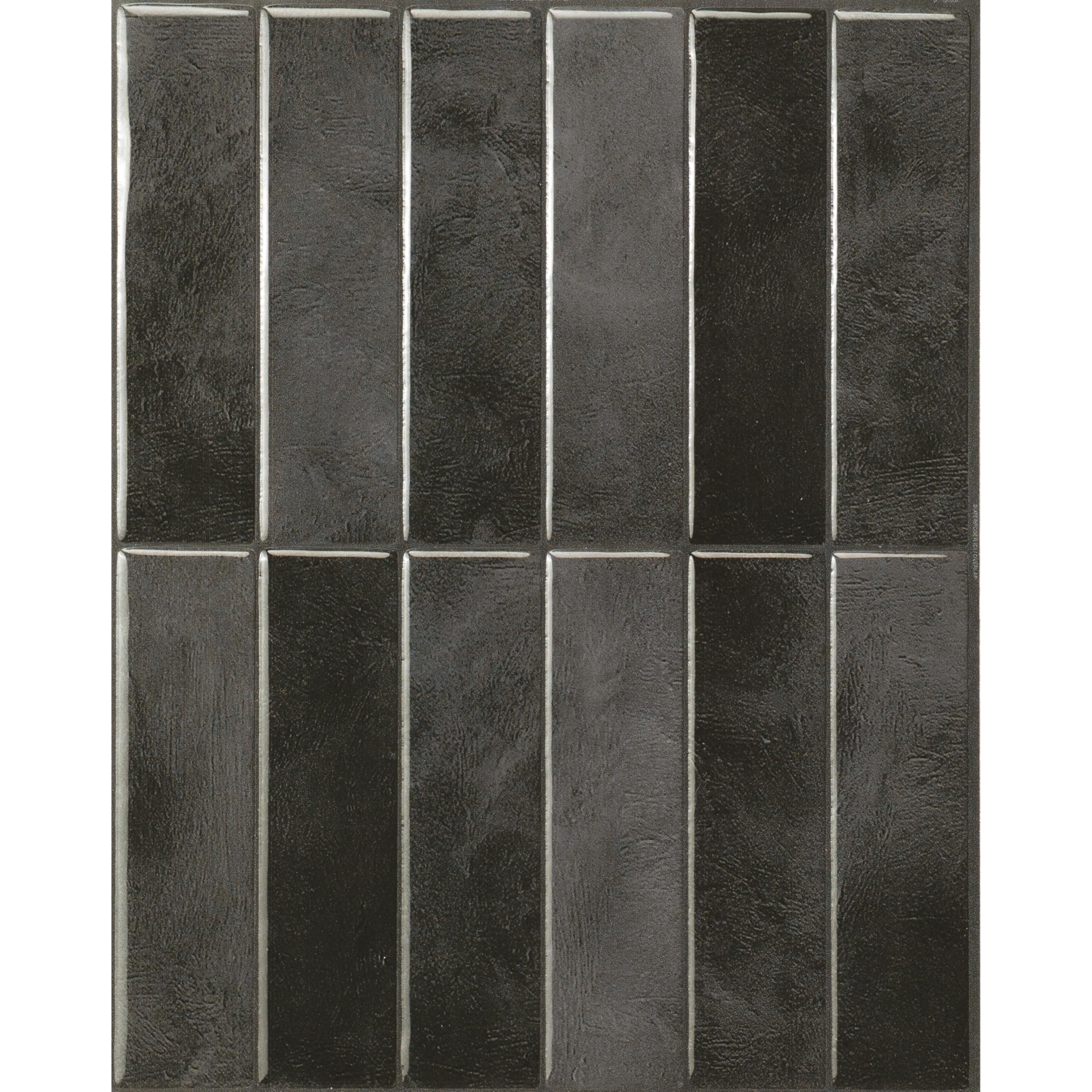 Smart Tiles face avant Stacked Graphite montrant motif graphite élégant et moderne
