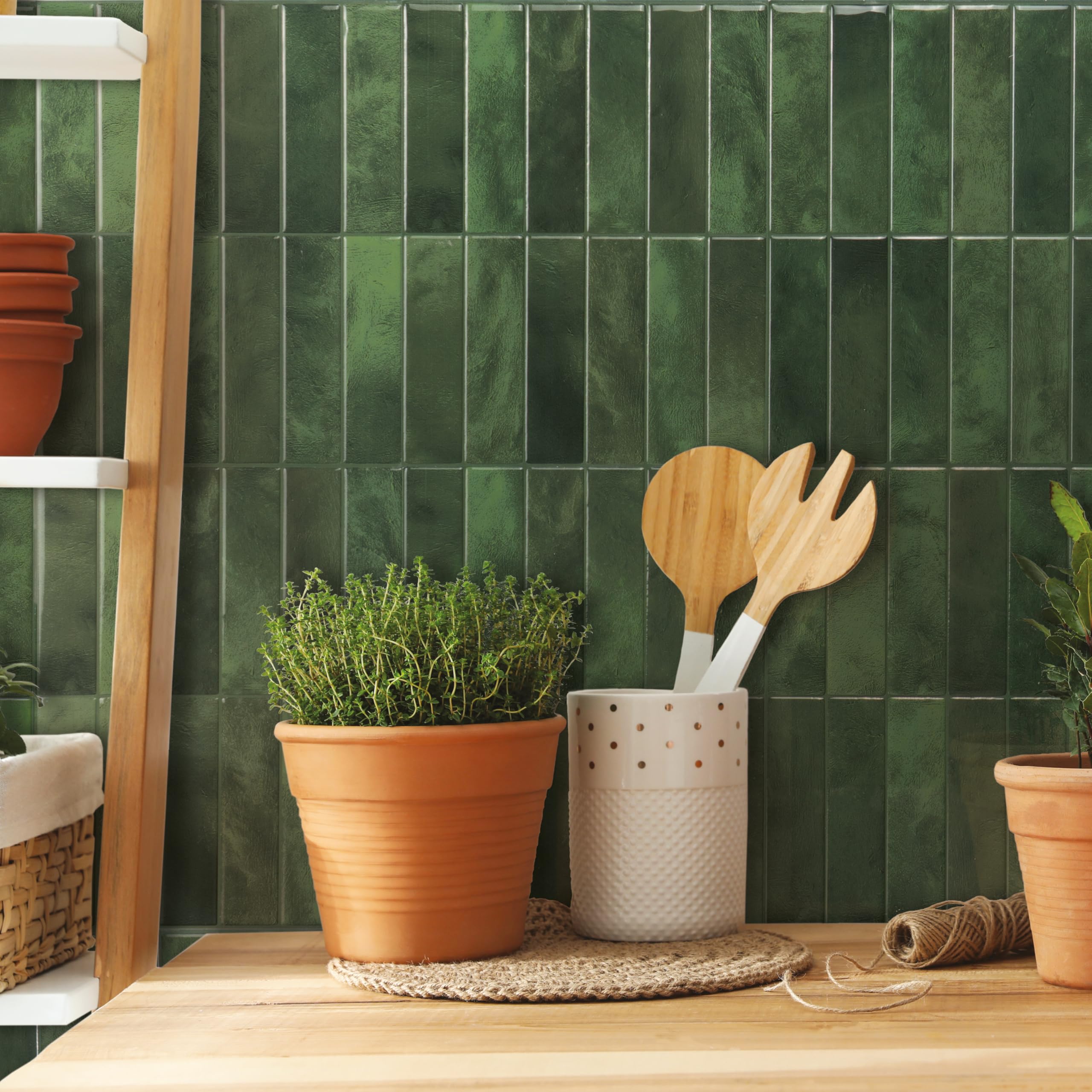 Smart Tiles ambiance salle de bain montrant résistance à l'humidité