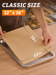 SMARTAKE feuille 12x16 pouces posée à plat sur plaque pour cuisson propre