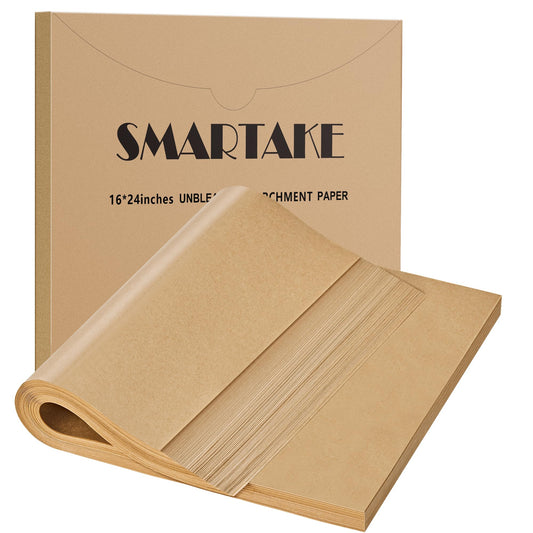 SMARTAKE emballage rectangulaire compact montrant 200 feuilles, gain de place