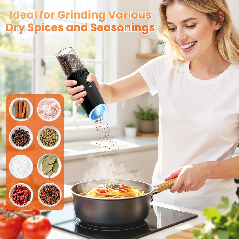 SmartTrends coffret ouvert montrant deux moulins, câble Type-C et brosse de nettoyage inclus