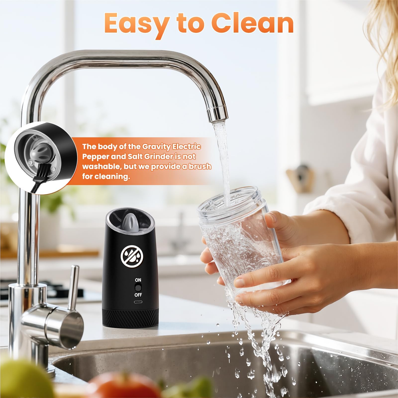 SmartTrends moulins posés sur plan de travail en cuisine pour assaisonner repas facilement