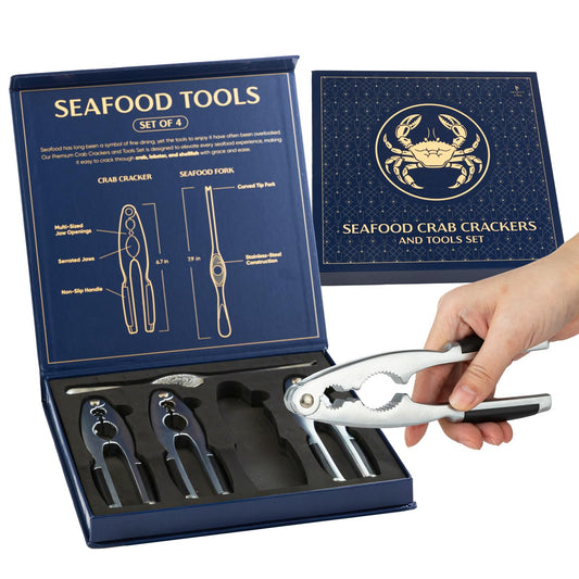 Smedley & York coffret ouvert montrant les quatre outils utiles pour une présentation élégante