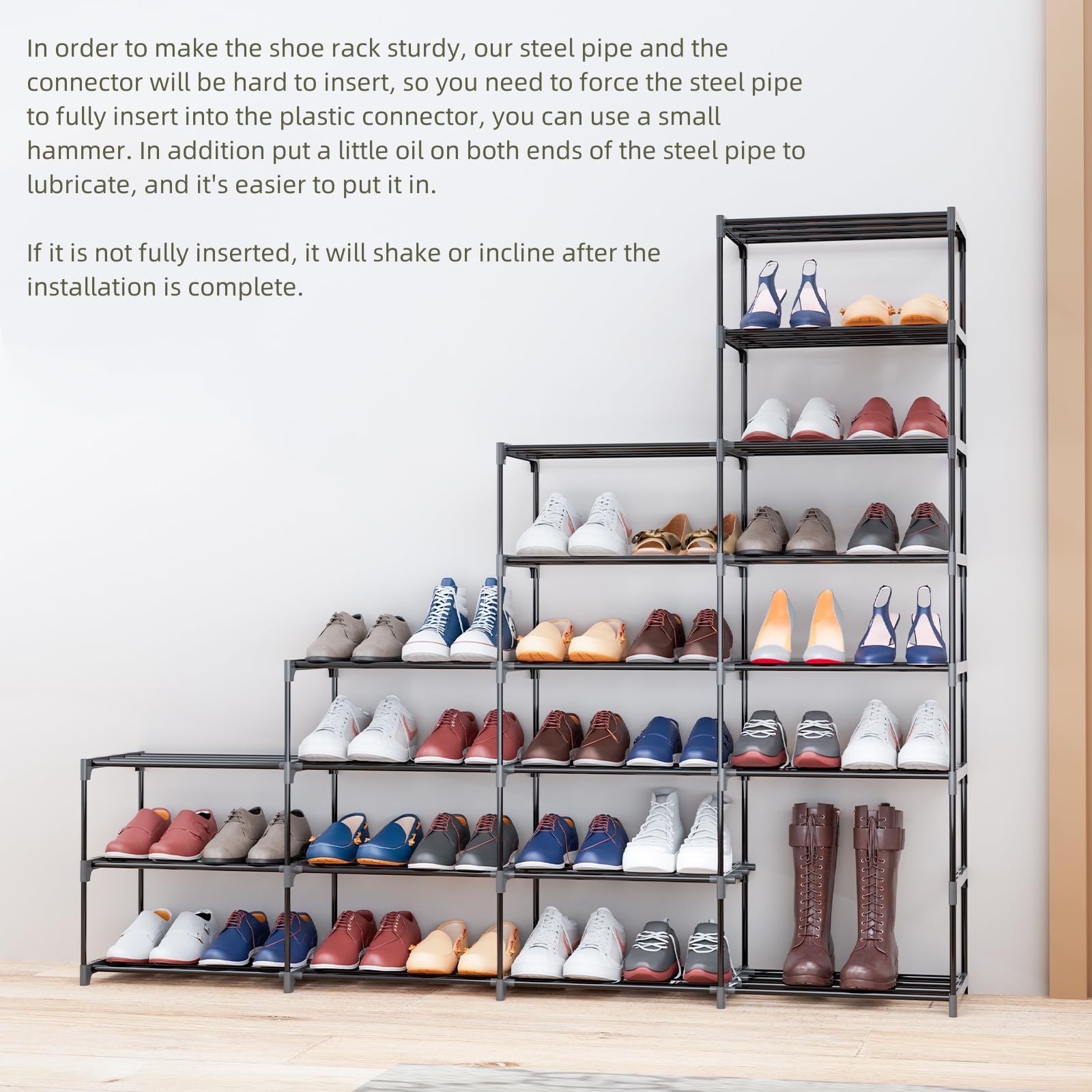 SMILHELTD comparaison taille avec paires de chaussures pour échelle