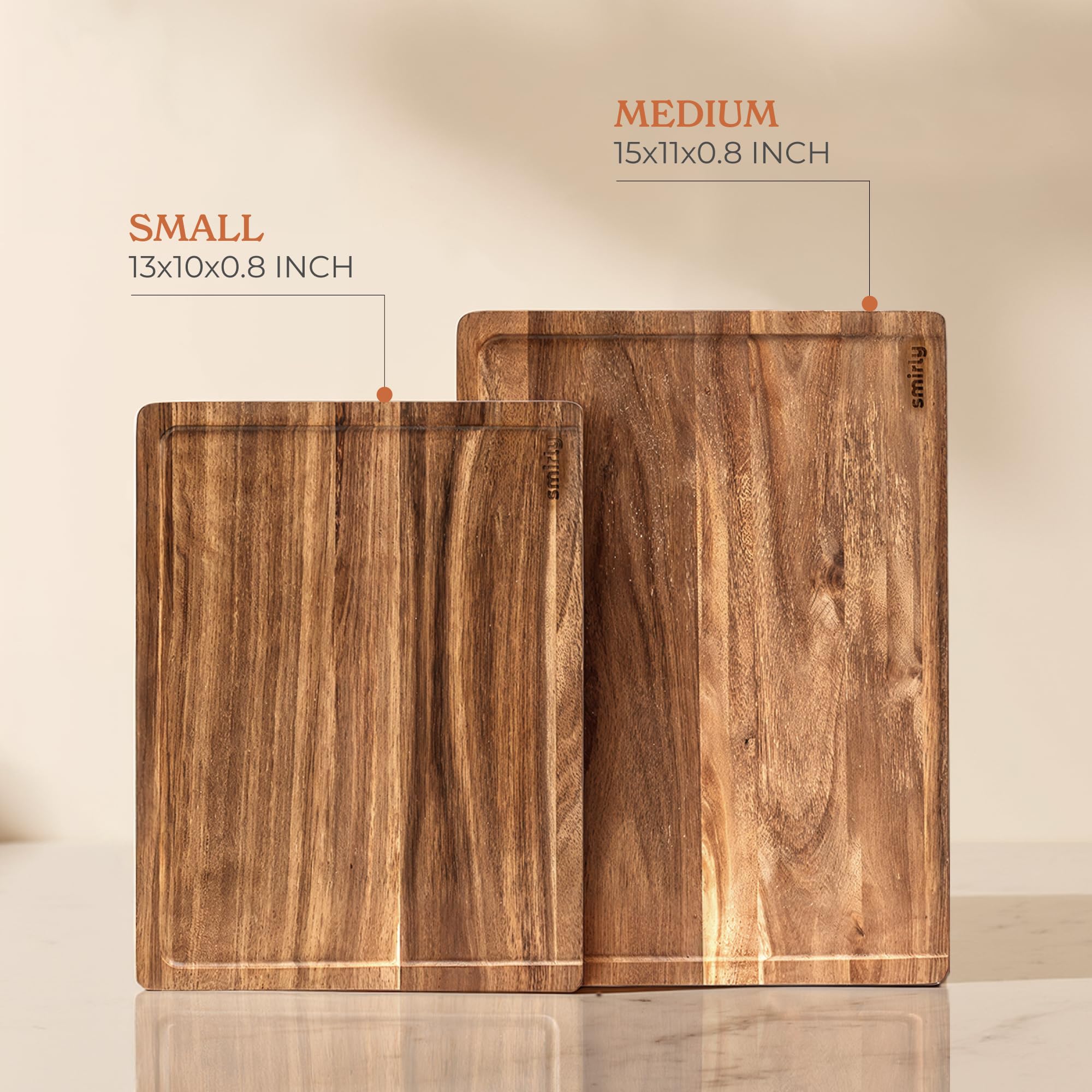 SMIRLY deux tailles côte à côte pour comparaison d'échelle