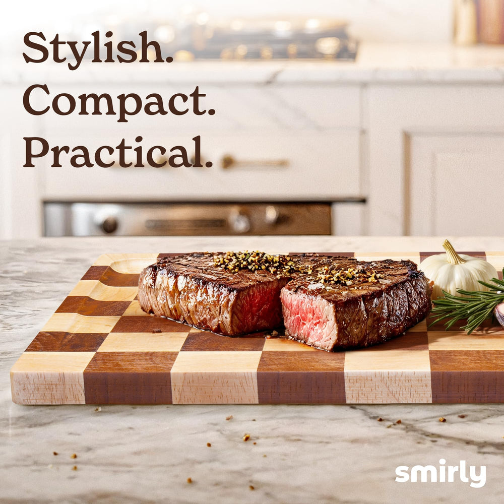SMIRLY planche utilisée comme plateau de charcuterie élégant