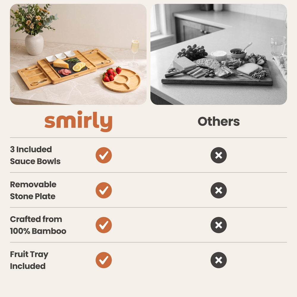 SMIRLY plateau garni de charcuterie créant une belle table