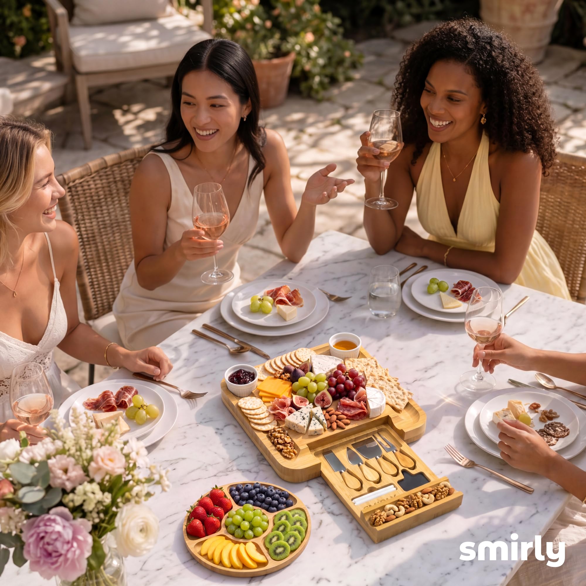 SMIRLY utilisation en extérieur pour apéro convivial et transportable
