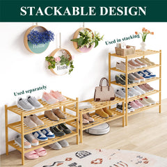Smiry étagère chargée de chaussures illustrant gain de place et organisation
