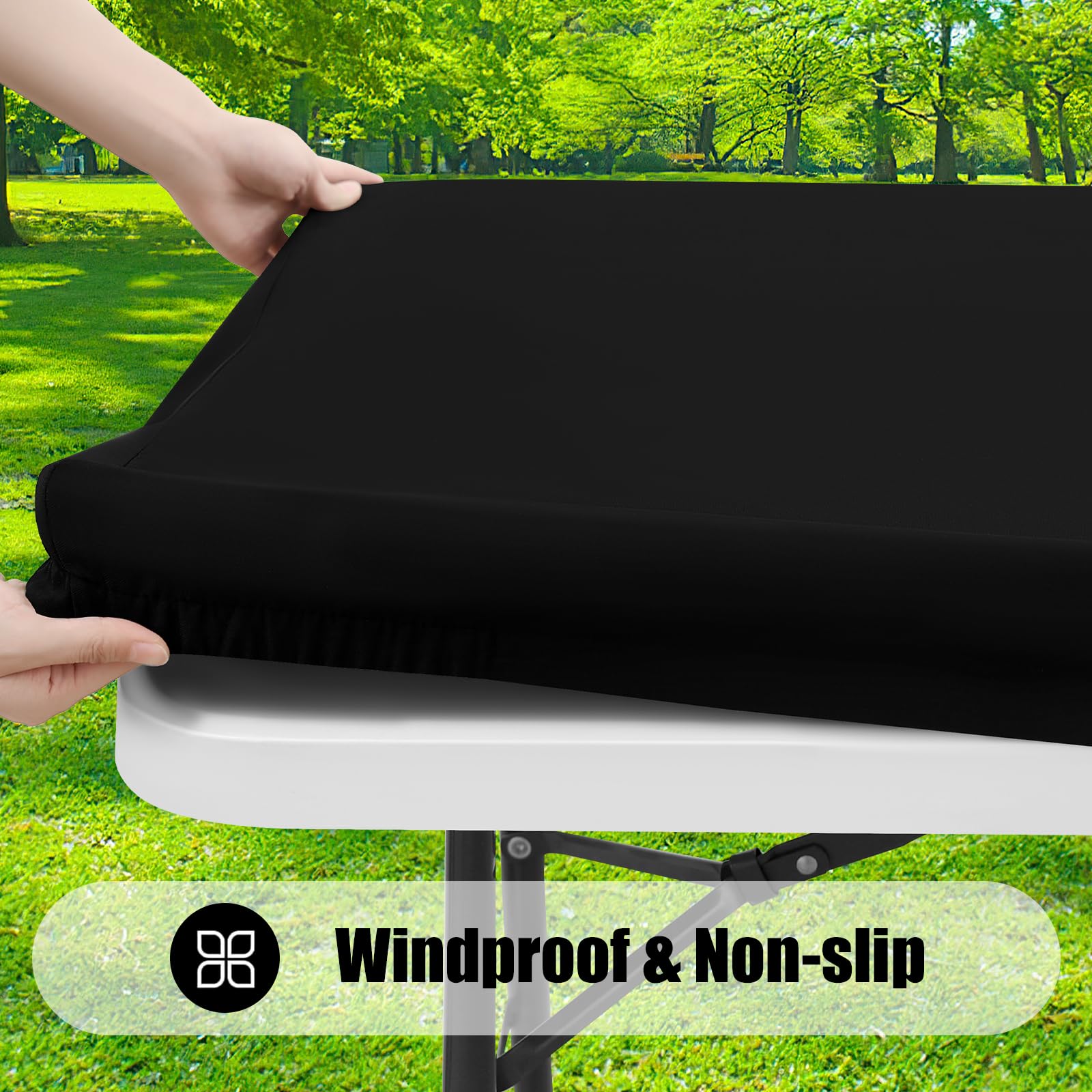 Smiry nappe détail du bord élastique assurant maintien sans pinces