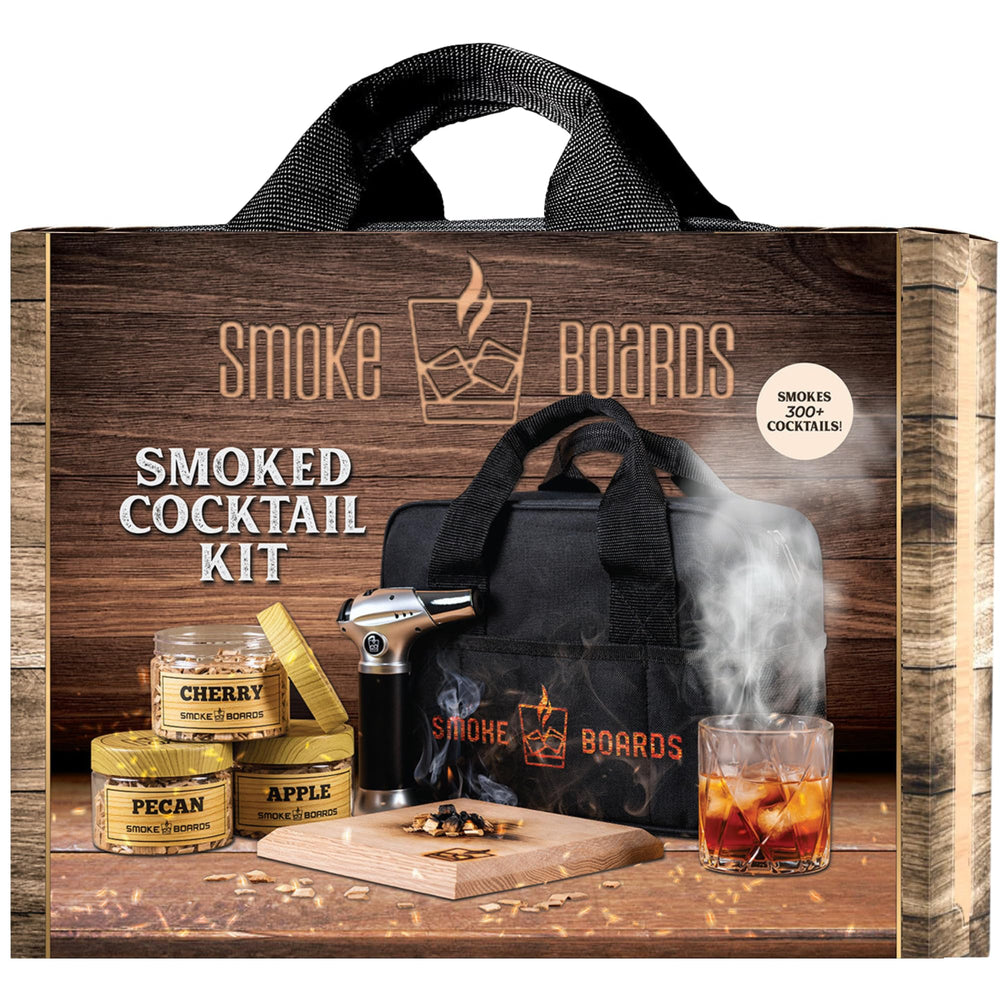 Smoke Boards vue du kit complet montrant tous les accessoires et la valise pratique
