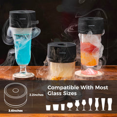 smokpub fumoir en action posé sur verre de whisky apportant arôme fumé