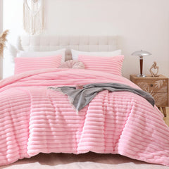 Smoofy couette face avant rose montrant design et finition, apporte chaleur décorative