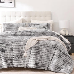 Smoofy couette face entière montrant design tie-dye gris et tombé élégant